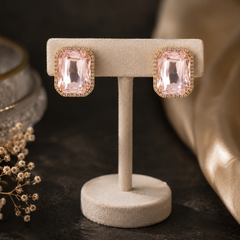 Blush Radiance Stud Earrings