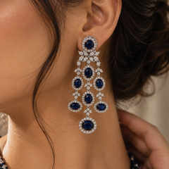 Neelam Cascade Jewellery Set