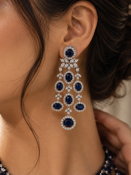 Neelam Cascade Jewellery Set
