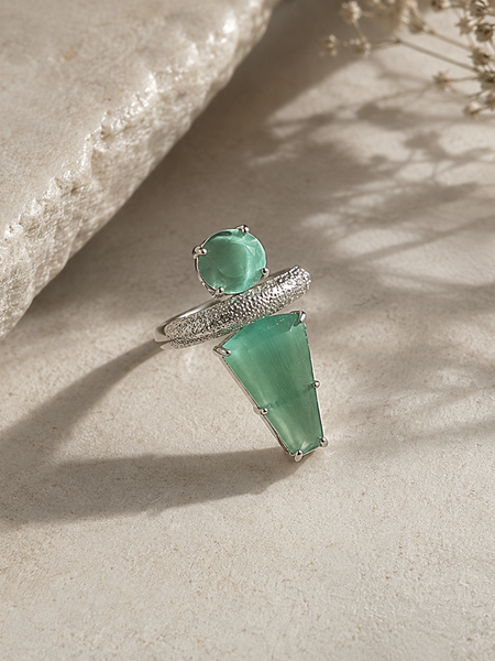 Aurelia Mint Sculptural Ring