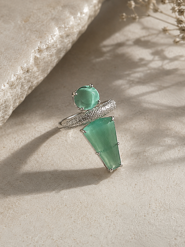 Aurelia Mint Sculptural Ring