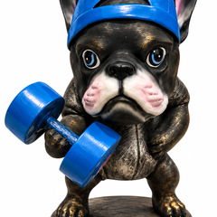 The Gym Bro – Bulldog Sculpture