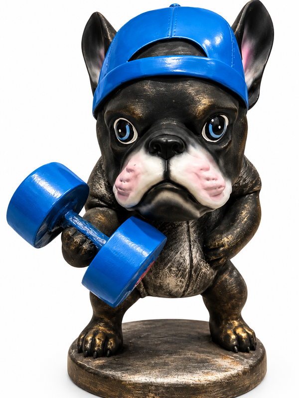 The Gym Bro – Bulldog Sculpture