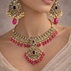 Ruby Meera Heritage Choker Set