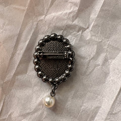 Regalia Pearl Cameo Brooch