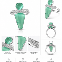 Aurelia Mint Sculptural Ring