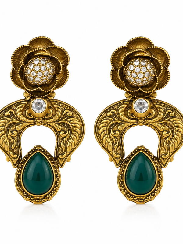 Simha Emerald Heritage Necklace Set