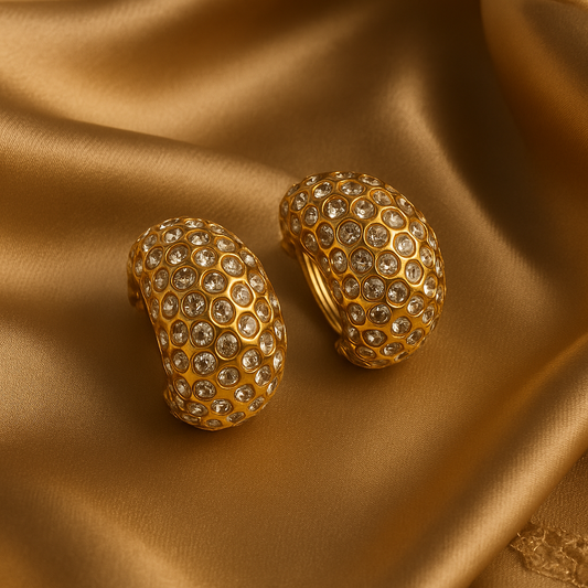 Gilded Honeycomb Diamond Domes