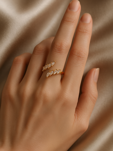Marquise Elegance Open Ring