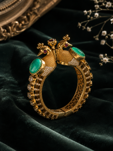 Mayura Mint Peacock Bracelet