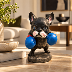 The Knockout – Boxer Bulldog Sculpture