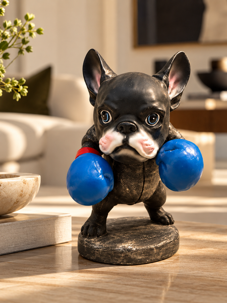 The Knockout – Boxer Bulldog Sculpture