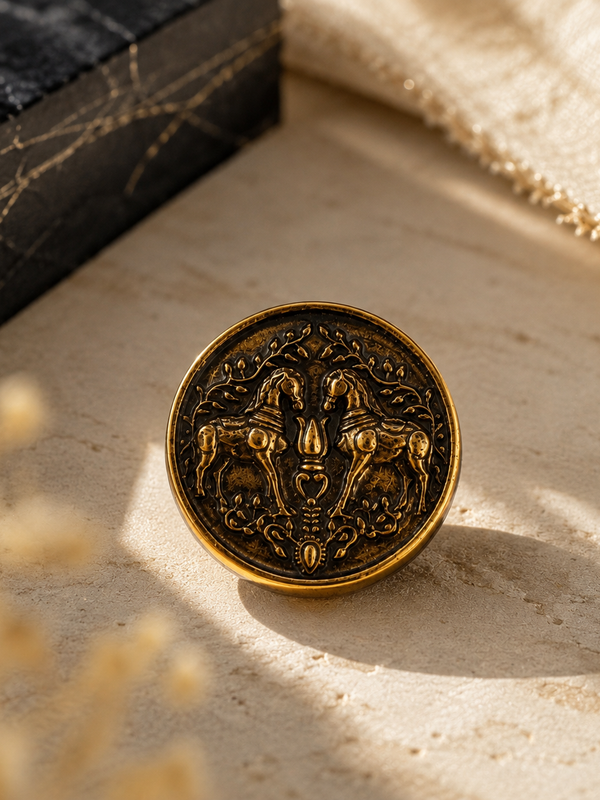 Ashva Heritage Button Cover