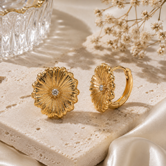 Soleil Bloom Hoop Earrings