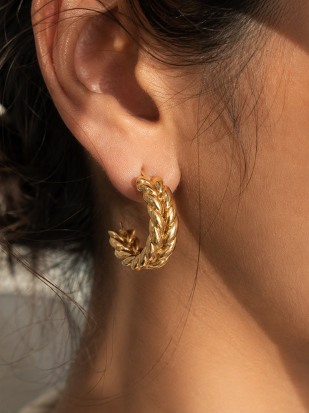 Rope Hoop Earrings