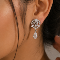 Elara Crystal Drop Earrings