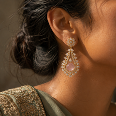 Noor Blush Statement Earrings