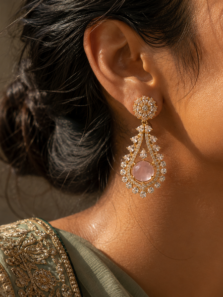 Noor Blush Statement Earrings