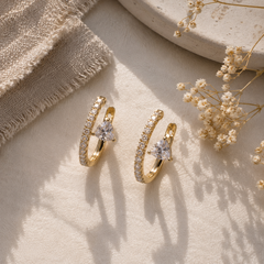 Celeste Solitaire Hoops