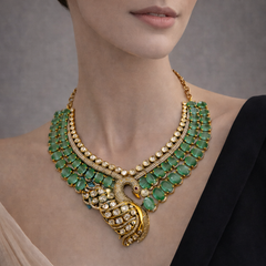 Emerald Swan Heritage Necklace Set