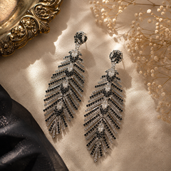 Noira Feather Statement Earrings