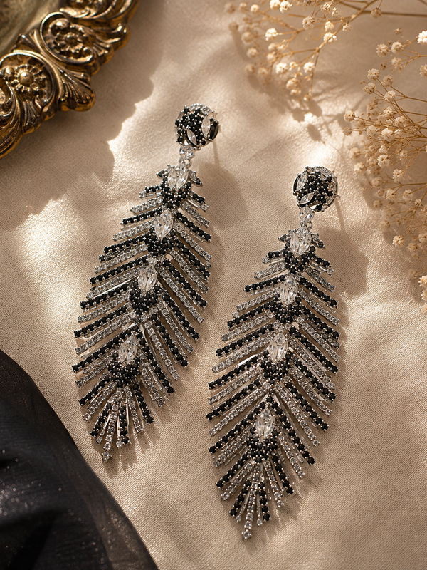 Noira Feather Statement Earrings