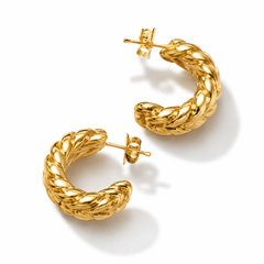 Rope Hoop Earrings