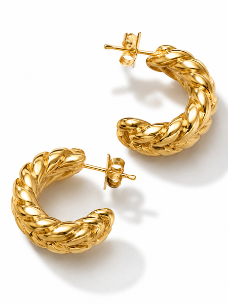 Rope Hoop Earrings