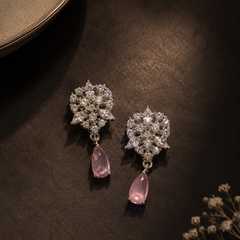 Roselle Blush Drop Earrings