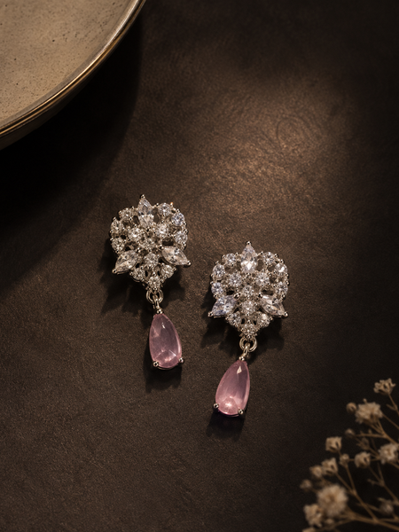 Roselle Blush Drop Earrings