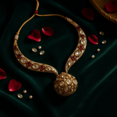 Rajmohini Kundan Polki Necklace Set