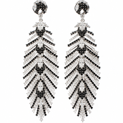 Noira Feather Statement Earrings