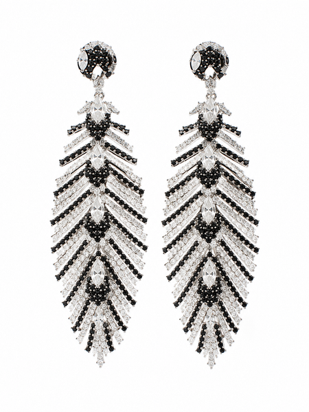 Noira Feather Statement Earrings