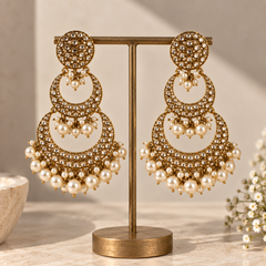 Noor Pearl Chandbali Earrings