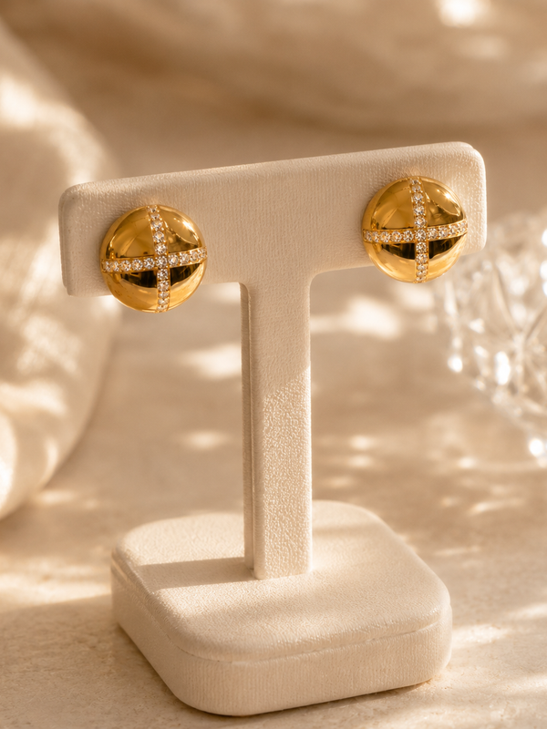 Dome Stud Earrings