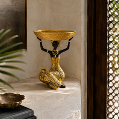 The Golden Grace Basket Sculpture