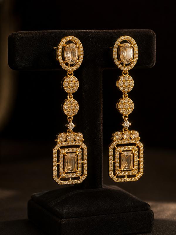 Aurelia Champagne Drop Earrings