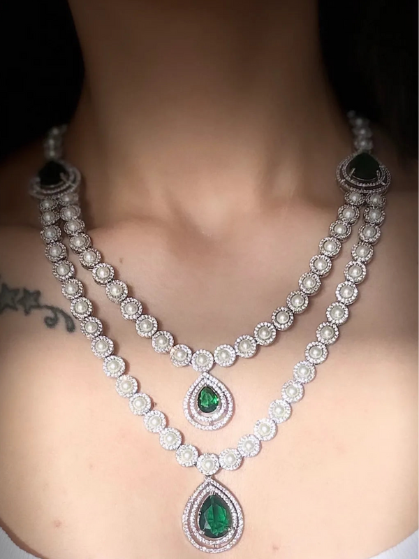 Pearl Empress Emerald Set