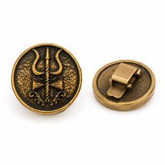 Trishul Shakti Heritage Gold Button Cover