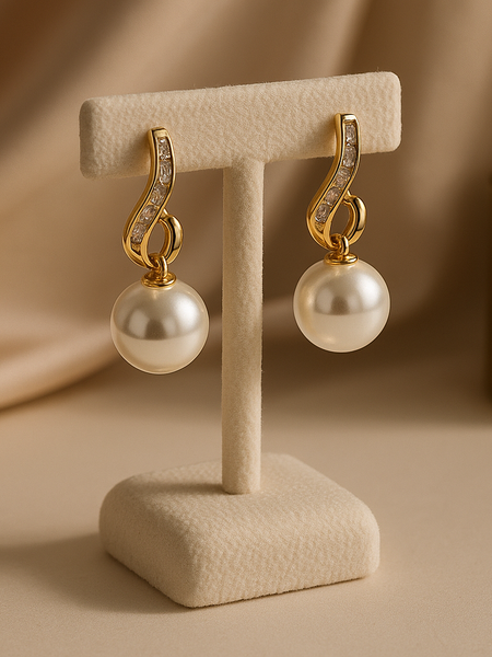 Pearl Whisper Drop Earrings