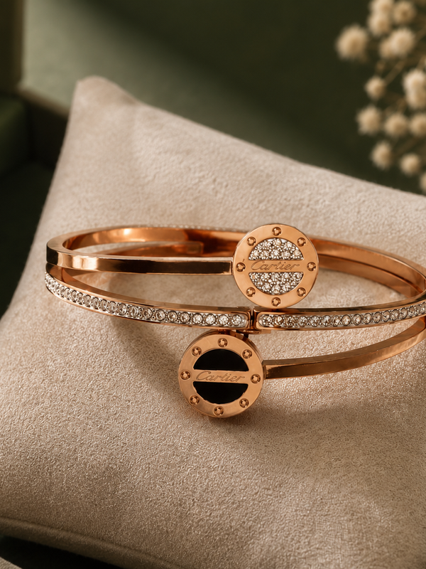 Élan Rose Gold Cuff Bracelet
