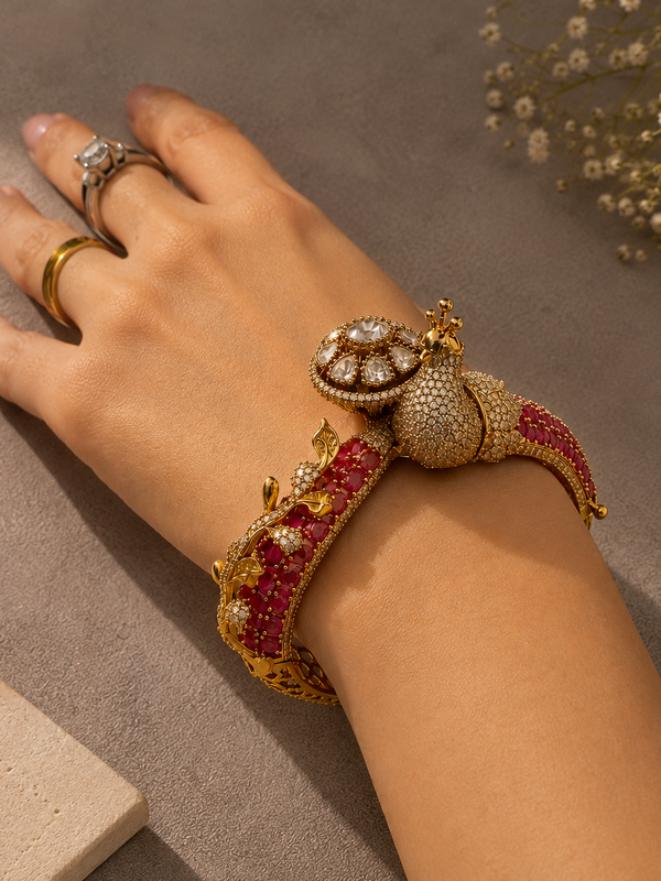 Mayura Ruby Maharani Bracelet