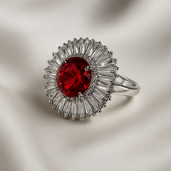 Crimson Royale Diamond Ring