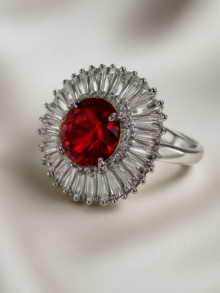 Crimson Royale Diamond Ring