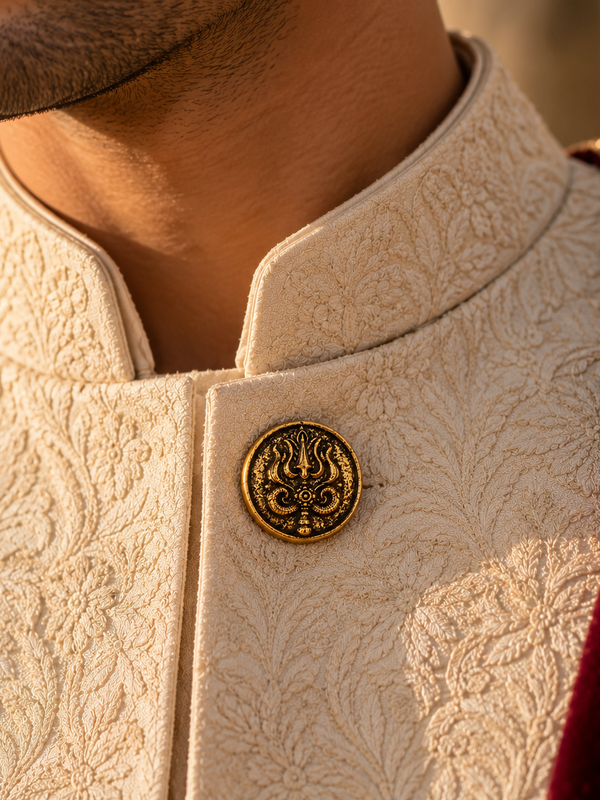 Trishul Shakti Heritage Button Cover