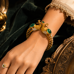 Mayura Emerald Peacock Bracelet