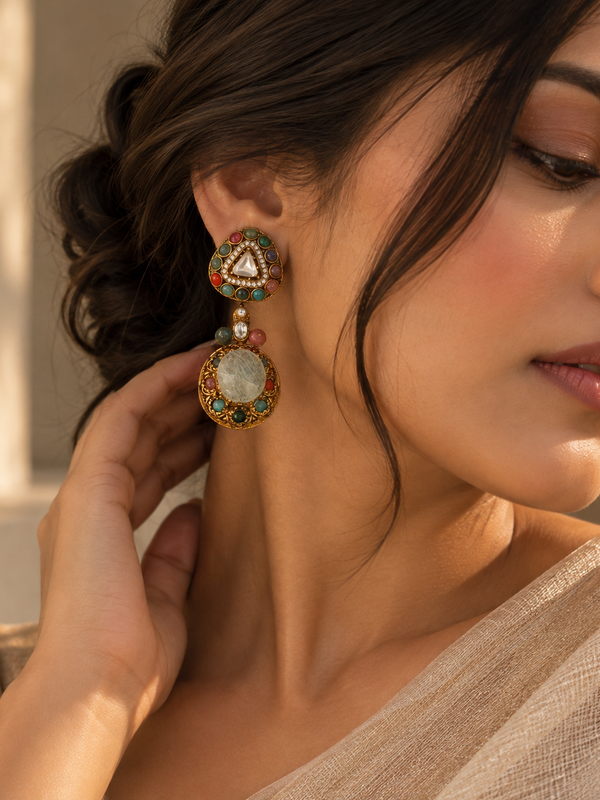 Navrasa Heritage Choker & Earrings Set