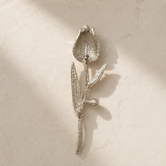 Emerald Bloom Tulip Brooch
