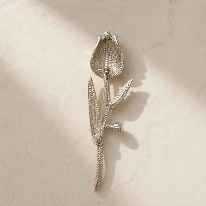 Emerald Bloom Tulip Brooch