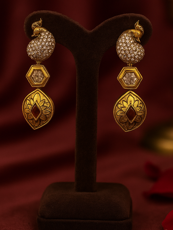 Aarunya Ruby Regal Necklace Set